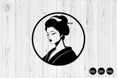Geisha Japanese SVG, Japanese Woman SVG Product Image 1