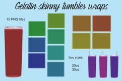 design for skinny tumbler wraps looking like gelatin