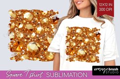 Gem Square Tshirt Background - Crystal PNG Sublimation Product Image 1