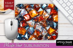 Gem Mouse Pad Sublimation - Crystal Mousepad PNG Product Image 1