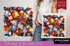 Gem Tote Bag - Crystal Tote Bag PNG Sublimation Product Image 1