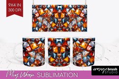 Gem Mug Wrap - Crystal Mug PNG Sublimation Product Image 1