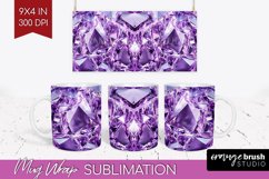 Gem Mug Wrap - Crystal Mug PNG Sublimation Product Image 1