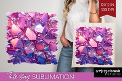 Gem Tote Bag - Crystal Tote Bag PNG Sublimation Product Image 1