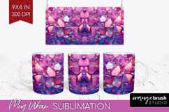 Gem Mug Wrap - Crystal Mug PNG Sublimation Product Image 1
