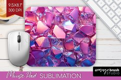 Gem Mouse Pad Sublimation - Crystal Mousepad PNG Product Image 1