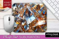 Gem Mouse Pad Sublimation - Crystal Mousepad PNG Product Image 1