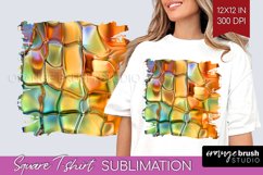 Gem Square Tshirt Background - Crystal PNG Sublimation Product Image 1