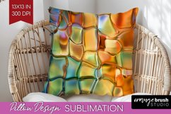Gem Pillow Sublimation - Crystal Pillow Cover PNG Product Image 1