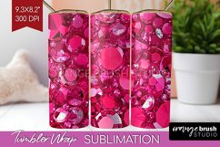 Gem Tumbler Wrap - Crystal Tumbler PNG Sublimation Product Image 1