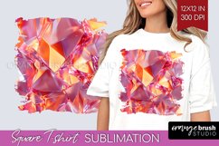 Gem Square Tshirt Background - Crystal PNG Sublimation Product Image 1