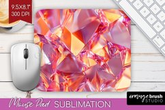 Gem Mouse Pad Sublimation - Crystal Mousepad PNG Product Image 1