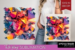 Gem Tote Bag - Crystal Tote Bag PNG Sublimation Product Image 1