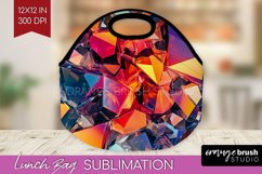 Gem Lunch Bag - Crystal Lunch Bug PNG Sublimation Product Image 1