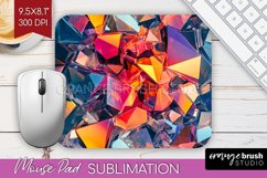 Gem Mouse Pad Sublimation - Crystal Mousepad PNG Product Image 1