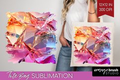 Gem Tote Bag - Crystal Tote Bag PNG Sublimation Product Image 1