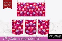 Gem Mug Wrap - Crystal Mug PNG Sublimation Product Image 1