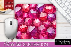 Gem Mouse Pad Sublimation - Crystal Mousepad PNG Product Image 1