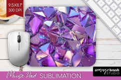 Gem Mouse Pad Sublimation - Crystal Mousepad PNG Product Image 1