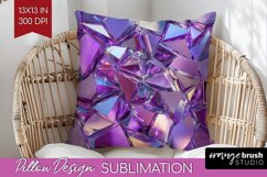 Gem Pillow Sublimation - Crystal Pillow Cover PNG Product Image 1