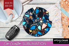 Gem Car Coaster - Crystal Coaster PNG Sublimation Product Image 1