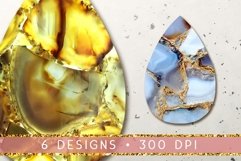 Yellow Gem Teardrop Earring Bundle | Earring Sublimati Product Image 2