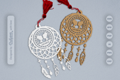 Gemini Dream Catcher Laser Cut Set SVG Product Image 1