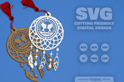 Gemini Dream Catcher Laser Cut Set SVG Product Image 2