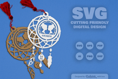 Gemini Dream Catcher Laser Cut Set SVG Product Image 2