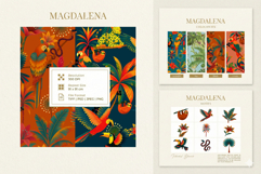 Amazonian Wildlife &amp; Tropical Botanical Seamless Pattern Product Image 4