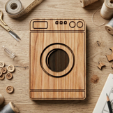 Plywood Washer. Engraving. Crafting Delight. Decor for keys. Product Image 4