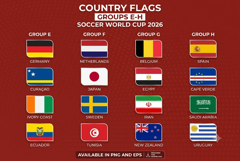 World Cup 2026 Flags Bundle, 48 Countries Rounded Rectangle Product Image 3