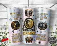 12 Zodiac Sign Affirmation |20oz Skinny Tumbler Sublimation Product Image 9