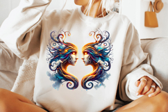 gemini twins zodiac png, horoscope gemini sublimation, astrology twins clipart design, celestial gemini zodiac art, zodiac horoscope png file, gemini astrology t shirt design, gemini sign sublimation png, spiritual zodiac twins clipart, horoscope gemini p