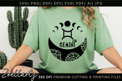 GEMINI Zodiac Sign SVG for Cricut Celestial moon SVG Product Image 4