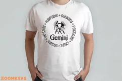 Gemini SVG, Zodiac Signs SVG, Horoscope SVG, Cut files Product Image 2