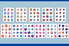 Exquisite Precious Gems Stickers Bundle. Gemstone Stickers Product Image 2