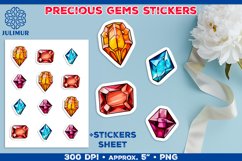 Exquisite Precious Gems Stickers Bundle. Gemstone Stickers Product Image 5