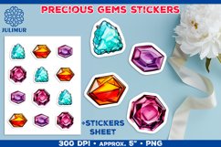 Exquisite Precious Gems Stickers Bundle. Gemstone Stickers Product Image 6