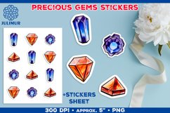 Exquisite Precious Gems Stickers Bundle. Gemstone Stickers Product Image 7