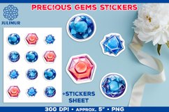 Exquisite Precious Gems Stickers Bundle. Gemstone Stickers Product Image 9