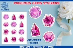 Exquisite Precious Gems Stickers Bundle. Gemstone Stickers Product Image 11