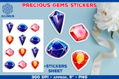 Exquisite Precious Gems Stickers Bundle. Gemstone Stickers Product Image 13
