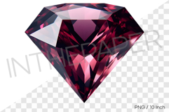 Dark wine burgundy garnet gem PNG gemstone jewelry mineral Product Image 1