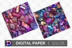 Gemstone Cuts &amp; Glitter Digital Paper Product Image 1