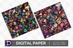 Gemstone Cuts &amp; Glitter Digital Paper Product Image 1