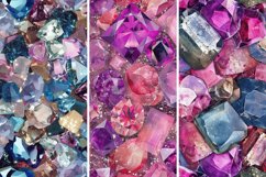 Gemstone Cuts &amp; Glitter Digital Paper Bundle Product Image 3