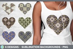 Bundle of six Gemstone hearts clipart