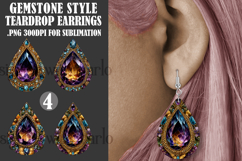 Gemstone Teardrop Earring, Gemstone Style Earring Designs, 1 Product Image 1