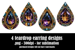 Gemstone Teardrop Earring, Gemstone Style Earring Designs, 1 Product Image 2